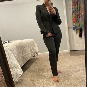 Gray Blazer with Pearl details Suit blazer